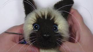 Сиамский кот видео мастер-класс амигуруми