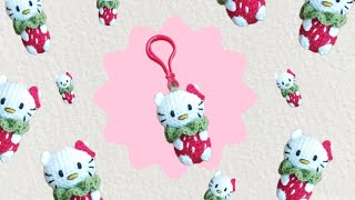 Брелок Hello Kitty крючком. Видео мастер-класс, схема и описание по вязанию игрушки амигуруми
