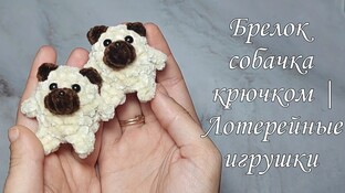 Брелок собачка видео мастер-класс амигуруми