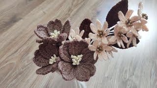 Цветы видео мастер-класс амигуруми