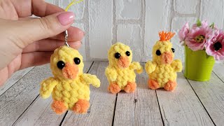 Цыпленок за 10 минут видео мастер-класс по вязанию игрушки крючком