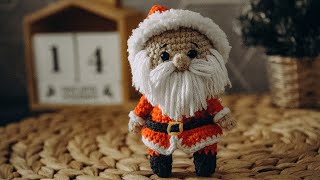 Дед Мороз крючком. Видео мастер-класс, схема и описание по вязанию игрушки амигуруми