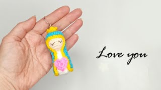 Дева Мария видео мастер-класс по вязанию игрушки крючком