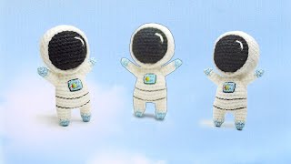 Космонавт крючком. Видео мастер-класс, схема и описание по вязанию игрушки амигуруми