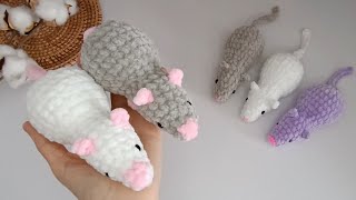 Крысёныш видео мастер-класс по вязанию игрушки крючком