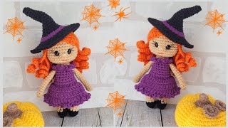 Кукла ведьмочка видео мастер-класс по вязанию игрушки крючком