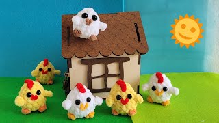 Курочка, цыплёнок и совушка видео мастер-класс по вязанию игрушки крючком