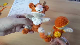 Малыш в костюме тигрёнка крючком. Видео мастер-класс, схема и описание по вязанию игрушки амигуруми