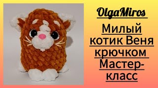 Милый котик Веня видео мастер-класс амигуруми