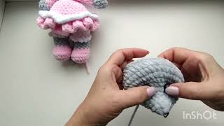 Мышка Зефирка крючком. Видео мастер-класс, схема и описание по вязанию игрушки амигуруми