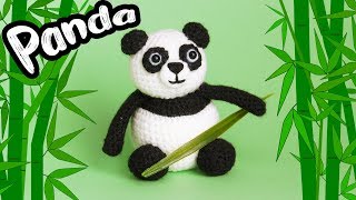 Панда видео мастер-класс по вязанию игрушки крючком