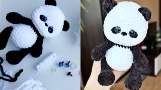 Панда видео мастер-класс амигуруми