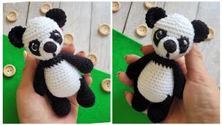 Панда видео мастер-класс по вязанию игрушки крючком