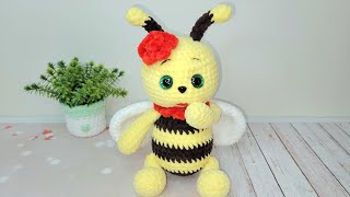 Пчелка Жу видео мастер-класс по вязанию игрушки крючком