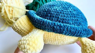 Плюшевая черепаха крючком. Видео мастер-класс, схема и описание по вязанию игрушки амигуруми
