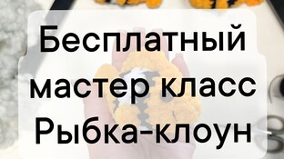 Рыбка клоун видео мастер-класс амигуруми