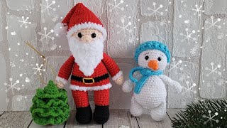 Санта Клаус видео мастер-класс по вязанию игрушки крючком
