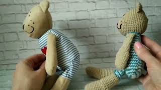 Шведский мишка видео мастер-класс по вязанию игрушки крючком