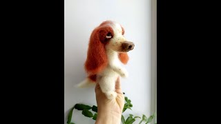 Собака Бассет крючком. Видео мастер-класс, схема и описание по вязанию игрушки амигуруми