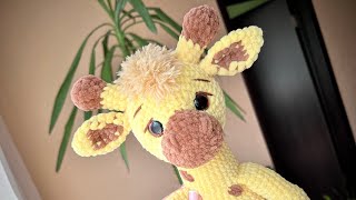 Жираф крючком. Видео мастер-класс, схема и описание по вязанию игрушки амигуруми