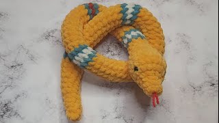 Змея видео мастер-класс по вязанию игрушки крючком